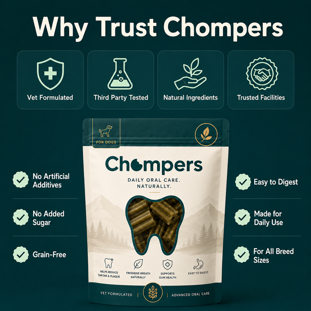 CHOMPERS Daily Dental Bites — For Dogs & Cats